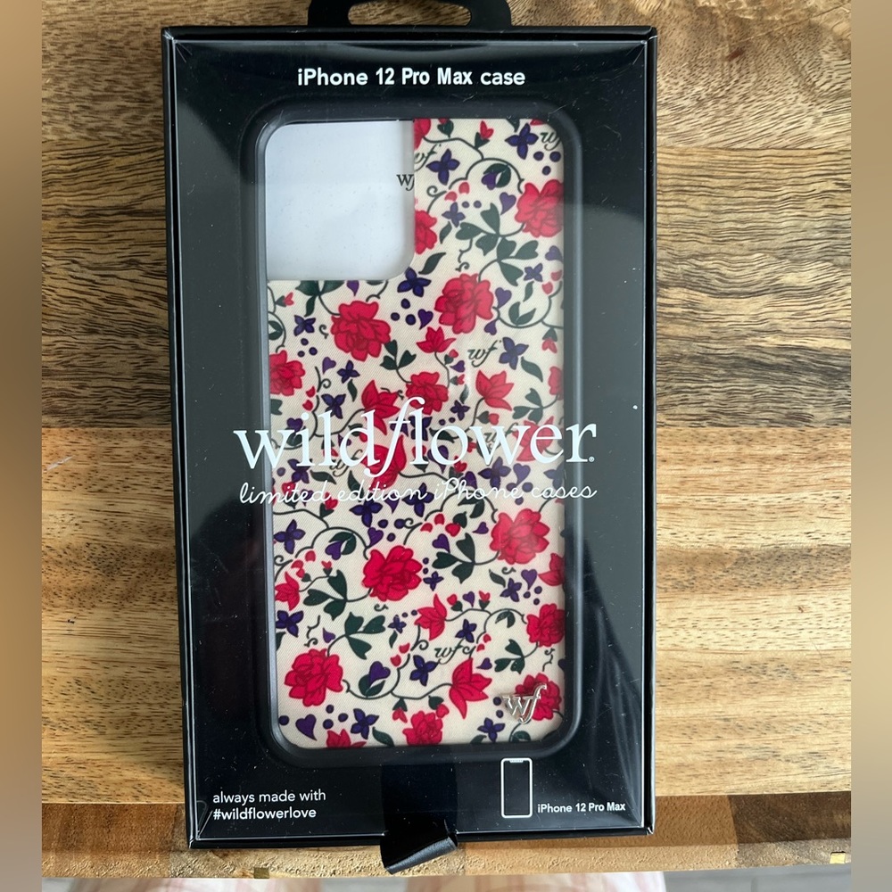Wildflower iPhone 12 Pro Max case. Rose Romance